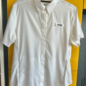 Columbia PFG Omni Shade Women's Tamiami II Shirt White Size Large